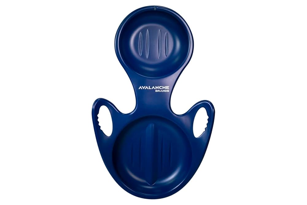 Amazon.com : Avalanche Brands | Torpedo Snow Sled | Blue